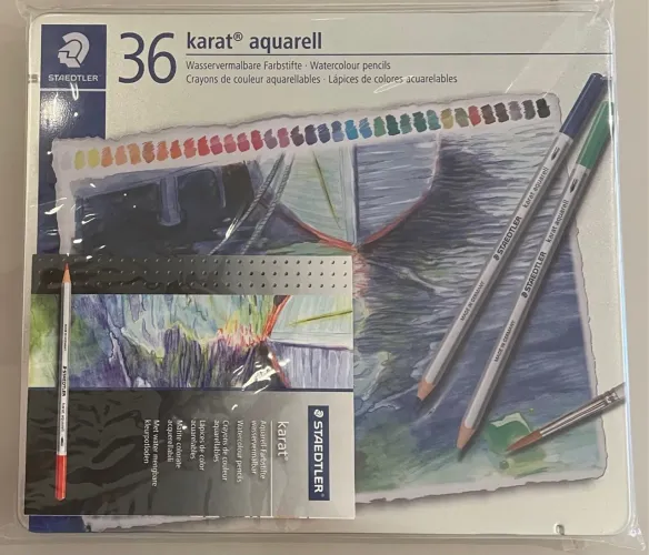 Lápis de Cor Aquarelável Staedtler Karat 36 Cores Vendo Avulso
