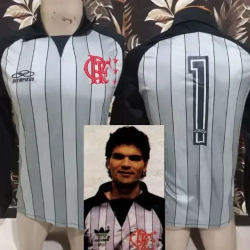 Camisa do Goleiro Zé Carlos do Flamengo reedição de 1987 Olympikus Tamanho P