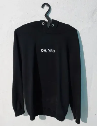 Blusa de moletom Tamanho: M Cor: Preto - Shein