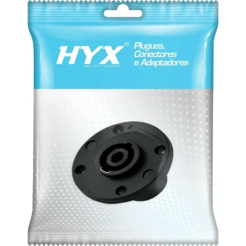 Kit 18 Conector Speakon Fêmea 4 Pólos HP017 Preto HYX