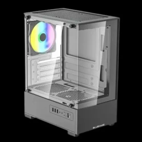 Gabinete Gamer BG-054 Hit Cinza Bluecase - Vidro / USB 3.0 / Micro-ATX - Novo Loja Coimbra