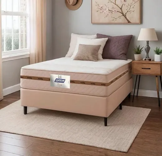 Cama box de casal, pouquíssimo usada.