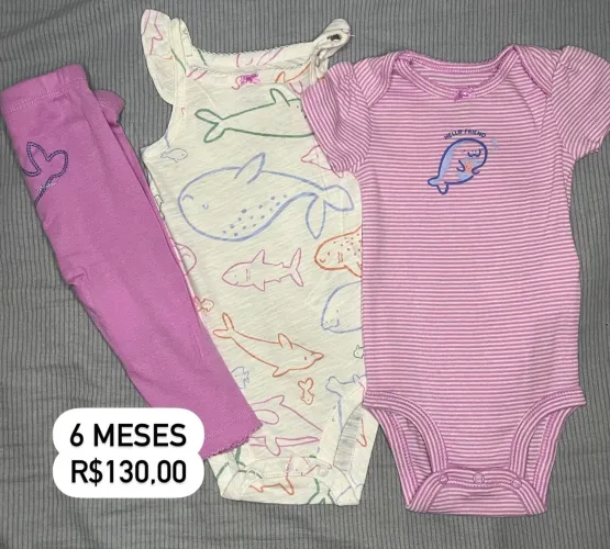 Trio Carters 6 meses novos