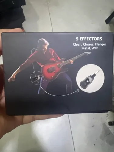 Sintetizador de efeito de guitarra portátil 5 efeitos