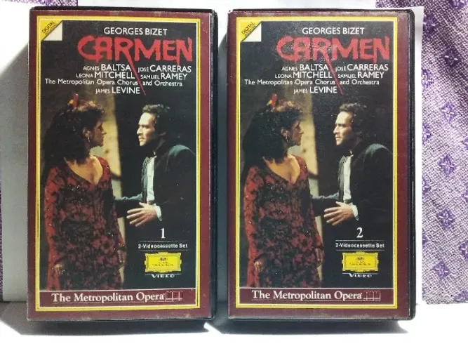 Fita Vhs Carmen - The Metropolitan Opera - 2 Fitas - Importada