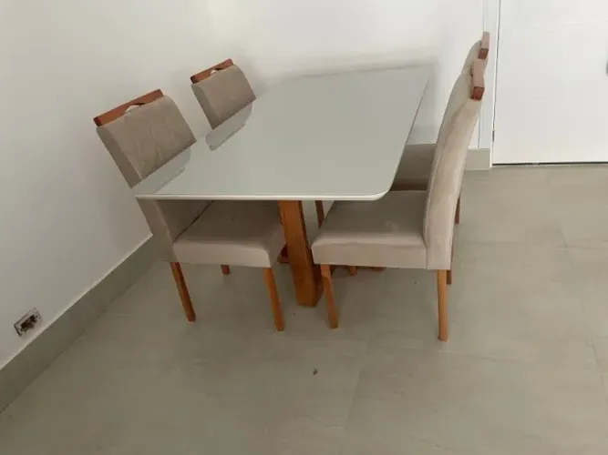 Mesa de Jantar 1,20 x 0,80 com 4 Cadeiras NOVO MOSTRUÁRIO