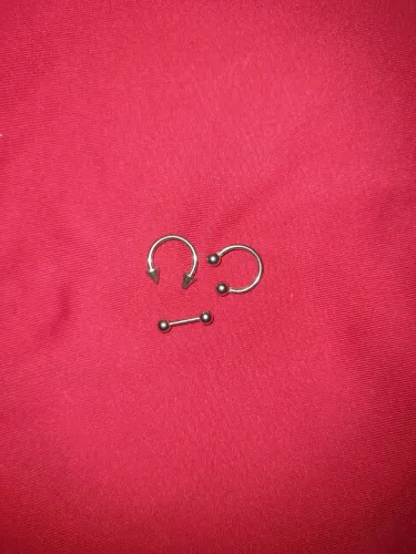 Piercings Novos em Aço Kit