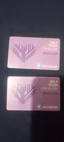 Bilhetes duas unidades ano 2010