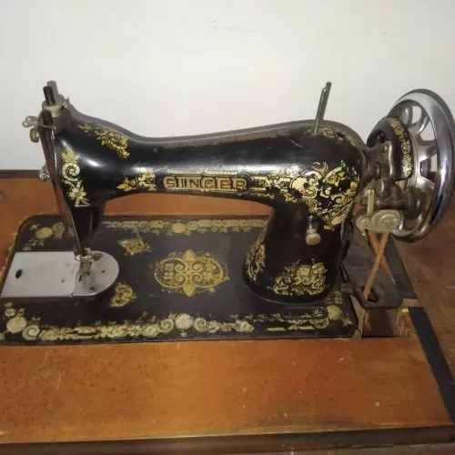 Maquina de costura antiga singer 1926 relíquia recibo de compra da epoca