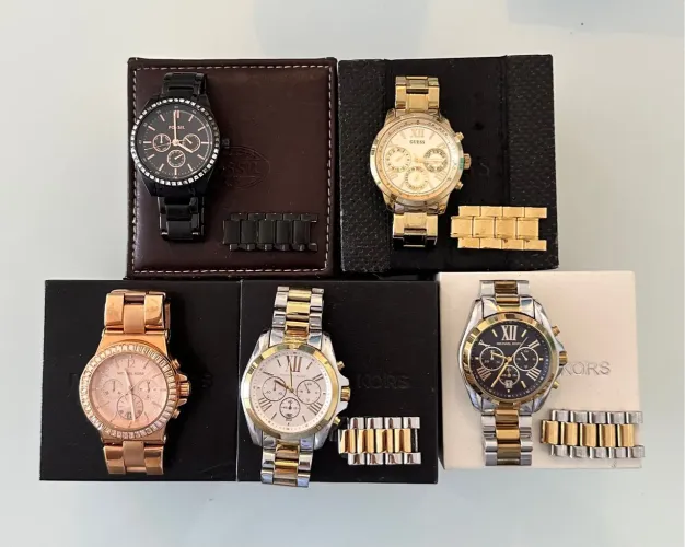 Relógios Michael Kors, Guess e Fossil