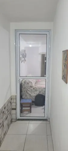 Porta de Alumínio com Vidro - Nova! 210x80 direto da fábrica 