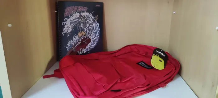 Mochila+ caderno Tudo novo lacrado 