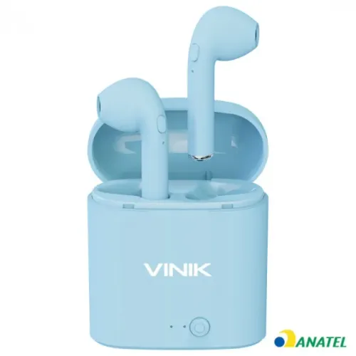 Fone de Ouvido Bluetooth Easy W1+ TWS Blue Vinik - WZetta