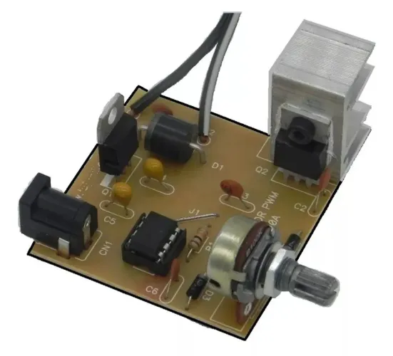 Controlador De Velocidade Motor (Dimmer) 12v 20a<br>(pwm) O A 100%