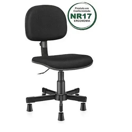 cadeira ergonomica para costureira - com regulagem de altura e encosto - NR17