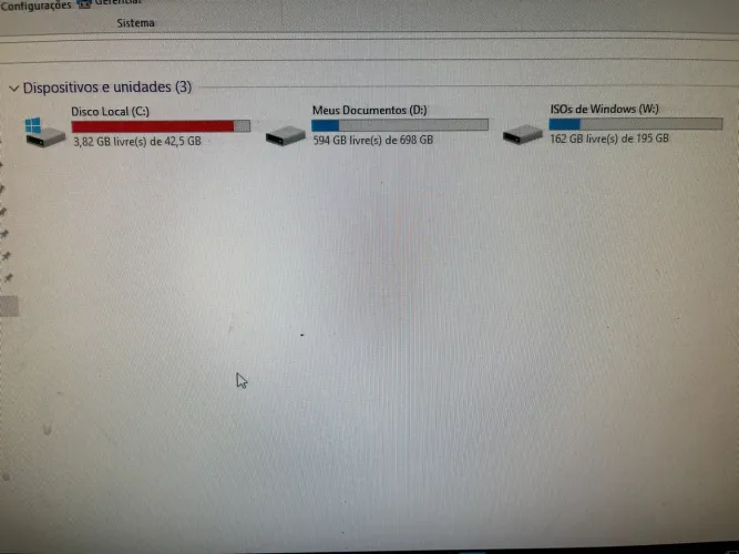Computador Completo com Disco NVME total de armazenamento 900GB