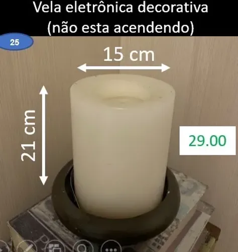 Vela decorativa