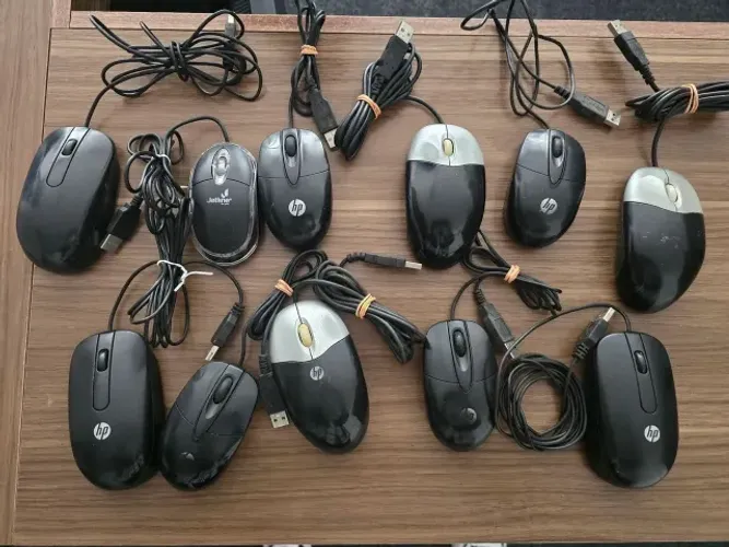 Kit 10 mouses com fio