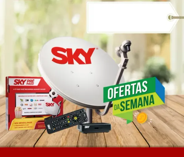 Sky Pre Pago Completa | Instalação e Garantia de 1 ano