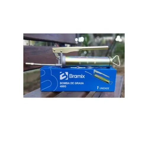 Bomba De Graxa Engraxadeira Manual 400 Gramas Bramix 