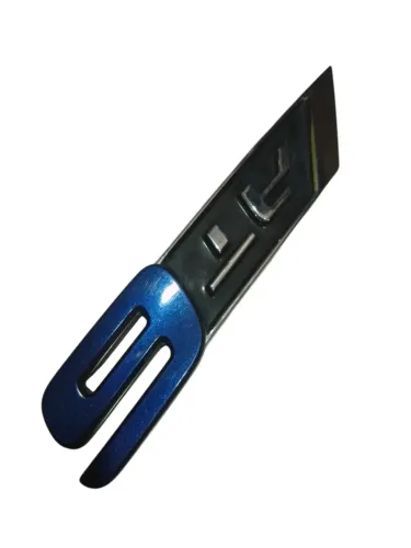 Emblema Letreiro Tampa Traseira At6 Fiat Argo 2016 A 2021 Cromado/azul