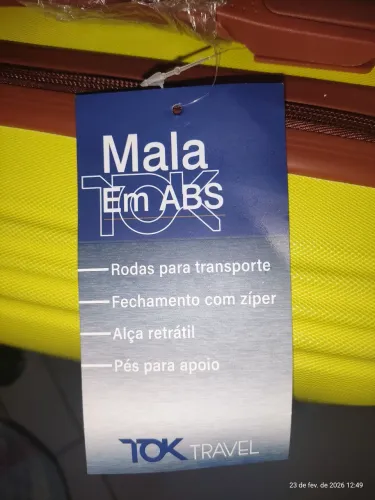 Mala de Viagem Amarela TOKTravel NOVA