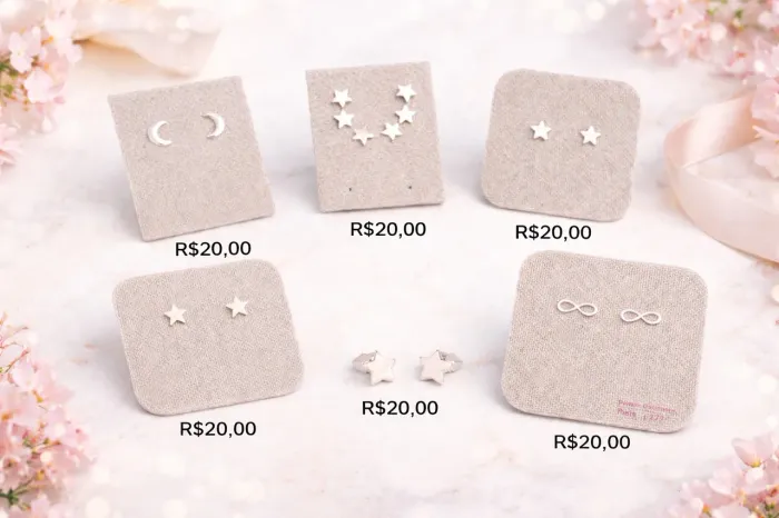 Brincos em Prata 925 legítima por apenas R$20,00