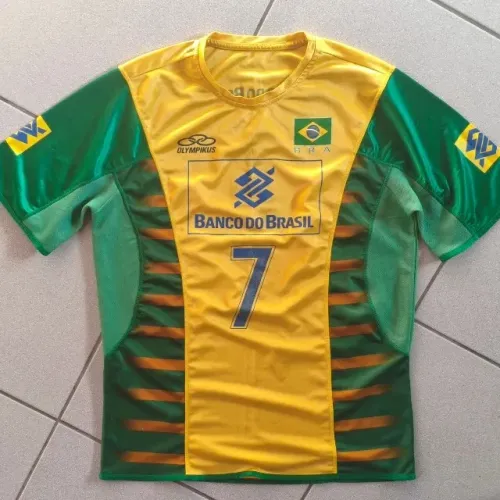 camisa original anos 2000 seleção vôlei brasileira #7 olympikus tamanho g