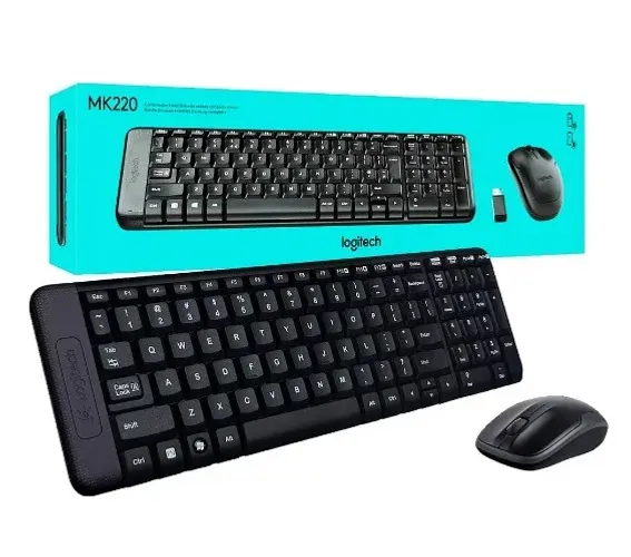 ? KIT TECLADO E MOUSE LOGITECH MK220 SEM FIO