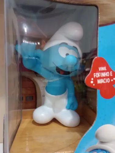 smurfs em vinil macio grande 