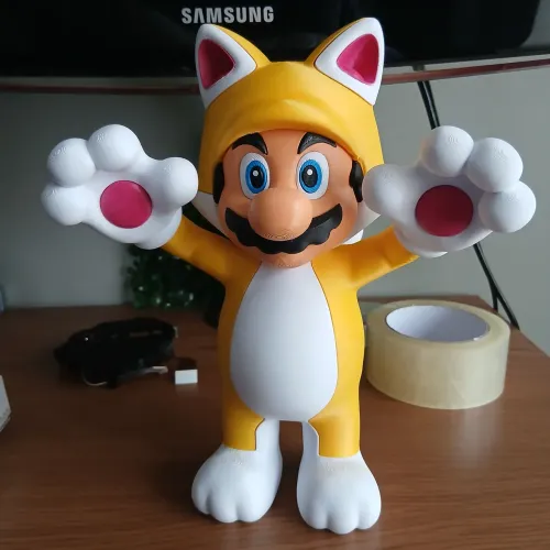 MARIO CAT BONECO (MARIO 3D WORLD)