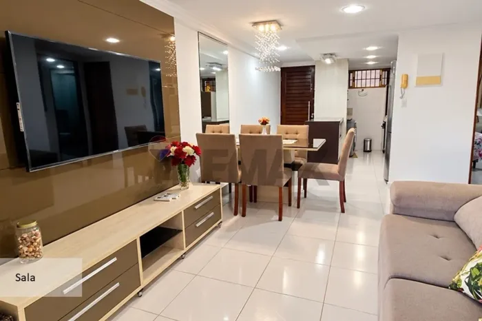 APARTAMENTO COM 2 QUARTOS, MOBILIADO PARA ALUGAR NO CABO BRANCO, EM JOÃO PESSOA -PB