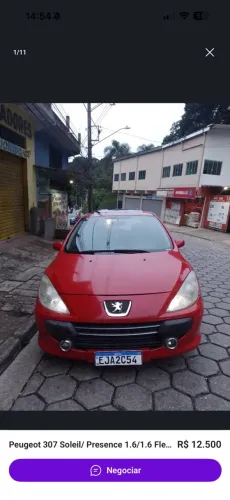 Peugeot 307 Soleil/ Presence 1.6/1.6 Flex 16V 5P 2010