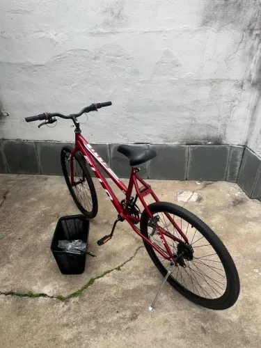 Bicicleta ELLO bike MTB feminina Aro 26 21v c/cesta