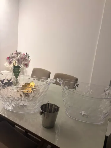 Champanheiras de acrílico + balde gelo