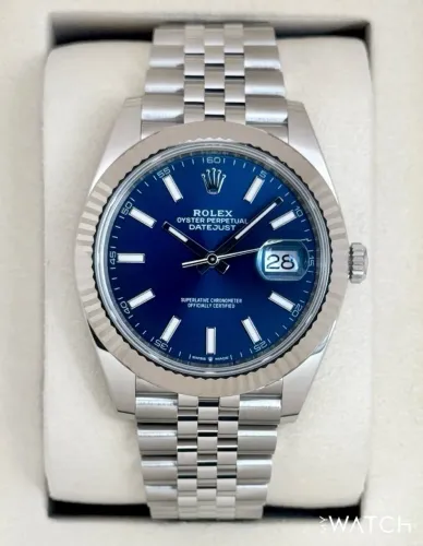 Relógio Datejust Jubilee Azul 41mm Automático super premium