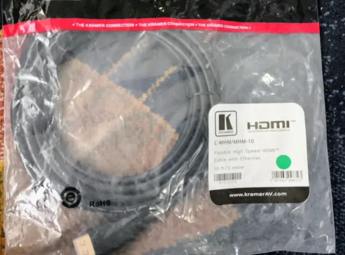 Cabo Hdmi Kramer C-mhm/mhm-10 3m Preto