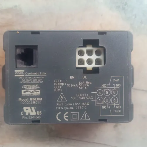 módulo controlador de temperatura coel 