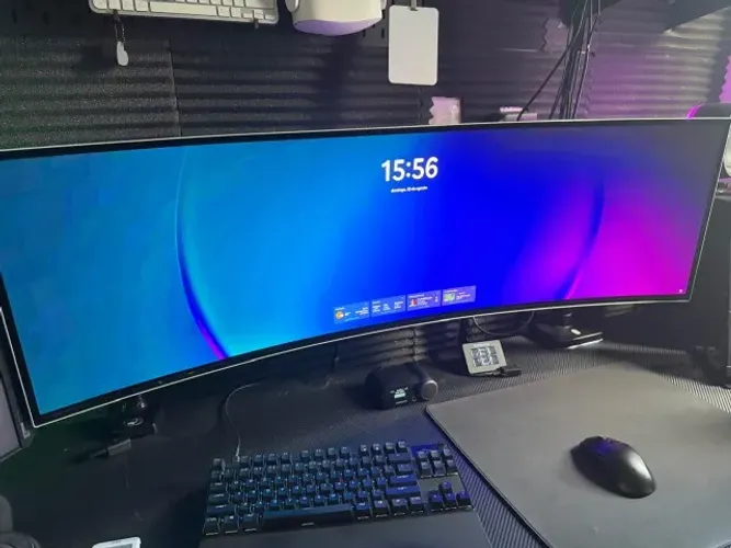 Monitor Samsung Odyssey OLED G9 49?, Dqhd , 240hz, 0.03ms, Ajuste De Altura, G-sync Prata