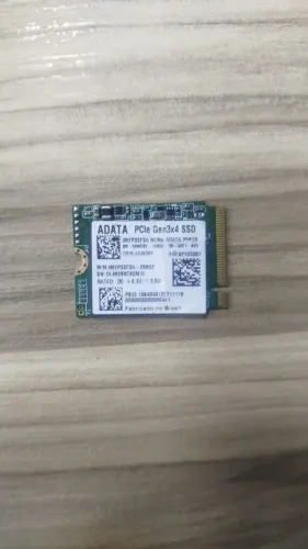 SSD NVME ADATA M2 3X4 - 256GB (USADO / SAUDÁVEL)