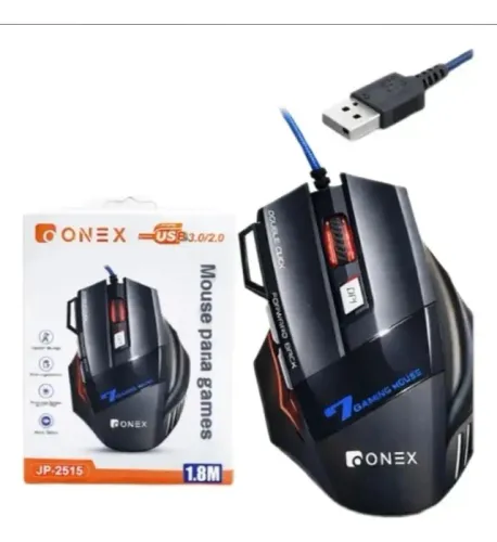 Mouse Gamer Onex 6000 Dpi Com Fio Para Pc E Notebook