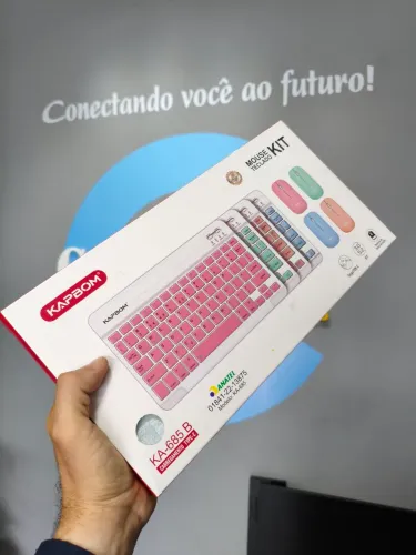 TECLADO E MOUSE SEM FIO