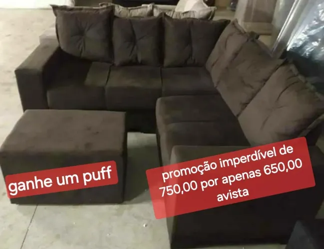 SOFÁ NOVO DIRETO DA FABRICA E APARTI DE 650,00 AVISTA.  VAI PERDER ESTA OPORTUNIDADE? 