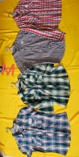 Camisas xadrez femininas P e M