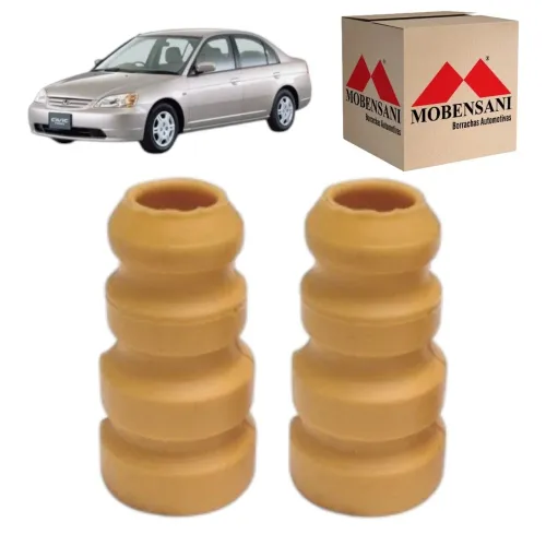 Par de batente amortecedor traseiro Honda civic 01/06