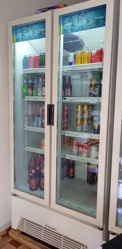 Refrigerador Expositor Vertical Metalfrio 752 Litros Porta Dupla Slim Branco VB70 110v