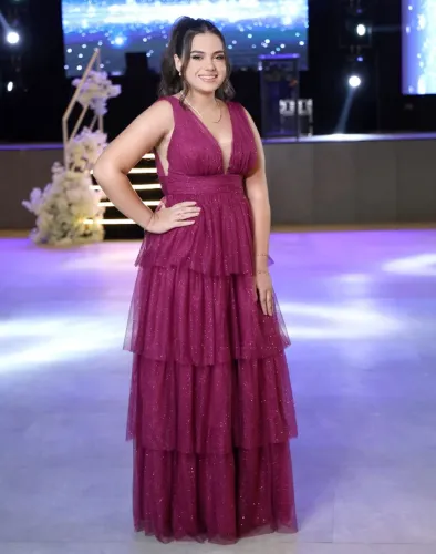 Vestido de Festa Fúcsia