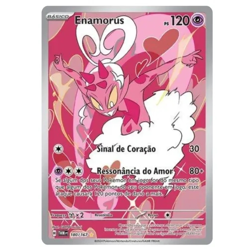 Carta Pokémon Enamorus (180/167) - Ilustração Rara Original