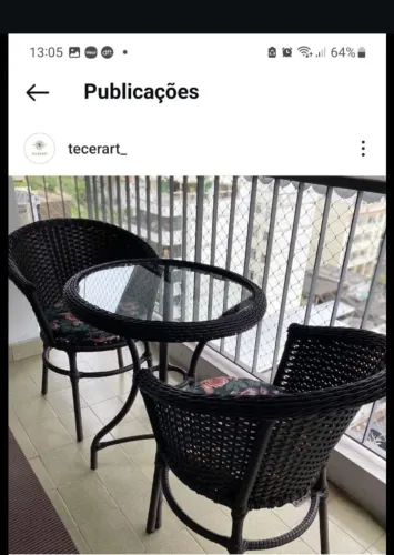 Móveis de fibra sintética