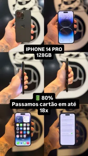iPhone 14 pro 128 gb.  Aceito trocas